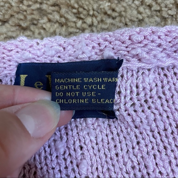 Vintage LeRoy Sweater 80's Cherry Pearl Small Pink Bobble Girly Retro 3/4 Sleeve - Picture 8 of 12